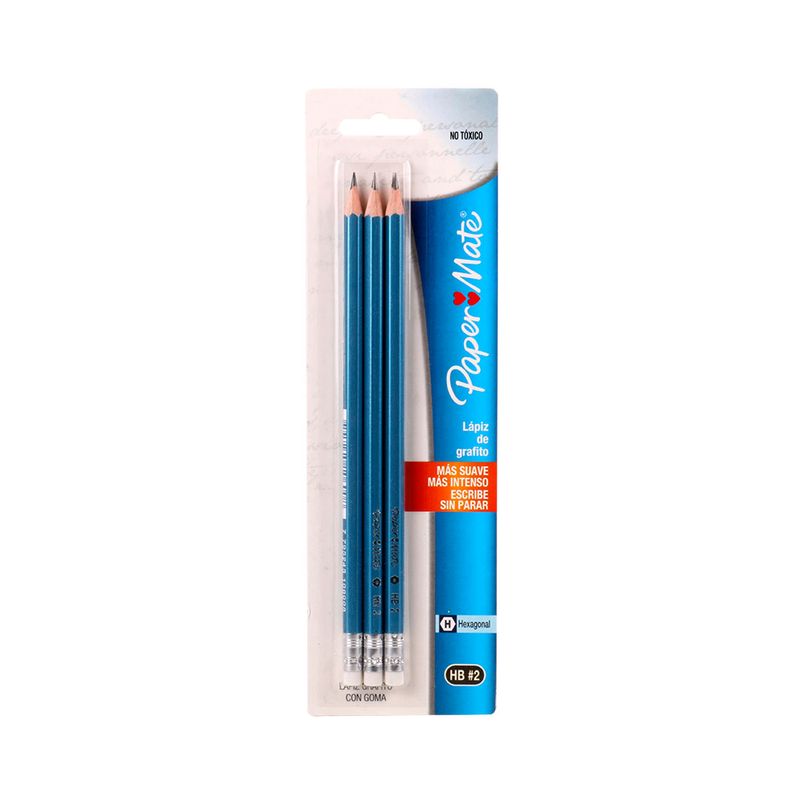 Lapiz-De-Grafito-Paper-Mate-Hexagonal-C--Goma-X-3-s-e-un-1-1-217960