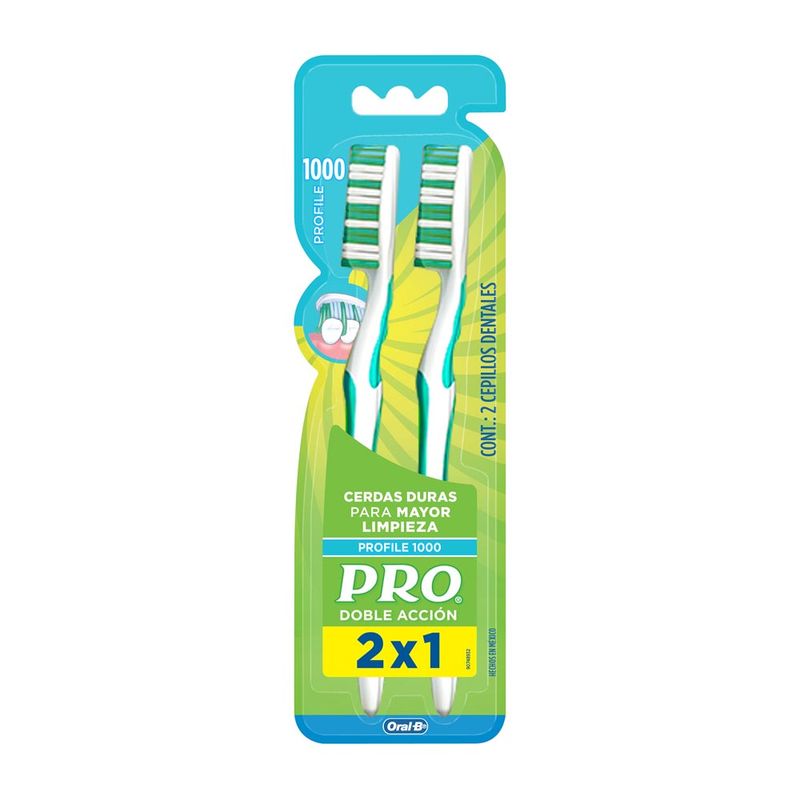 Cepillo-Dental-Oral-b-Pro-Doble-Accion-Profile-1000-2-Unidades-2-28865