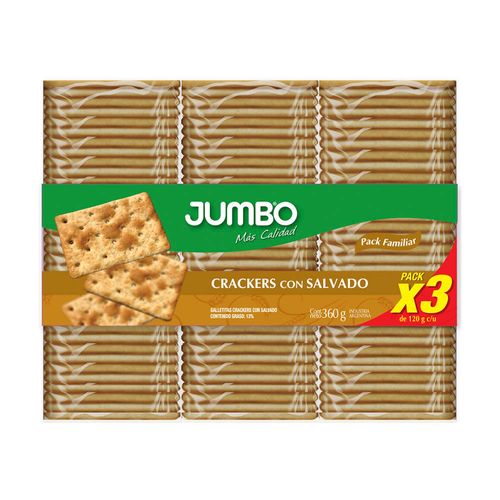 Crackers Jumbo De Salvado 360 Gr