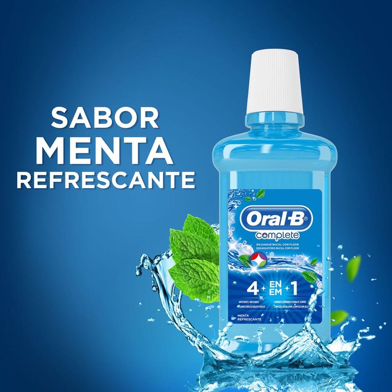 Enjuague Bucal Oral-B Complete Menta Refrescante 500 Ml - Jumbo