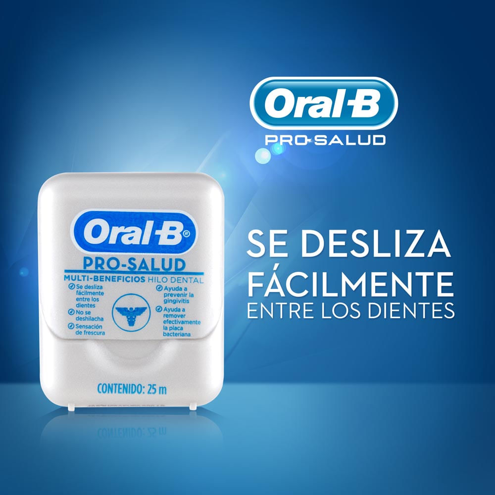 Hilos Dentales Oral-B Pro-Salud Multi-Beneficios 50 M 2 Un - Disco