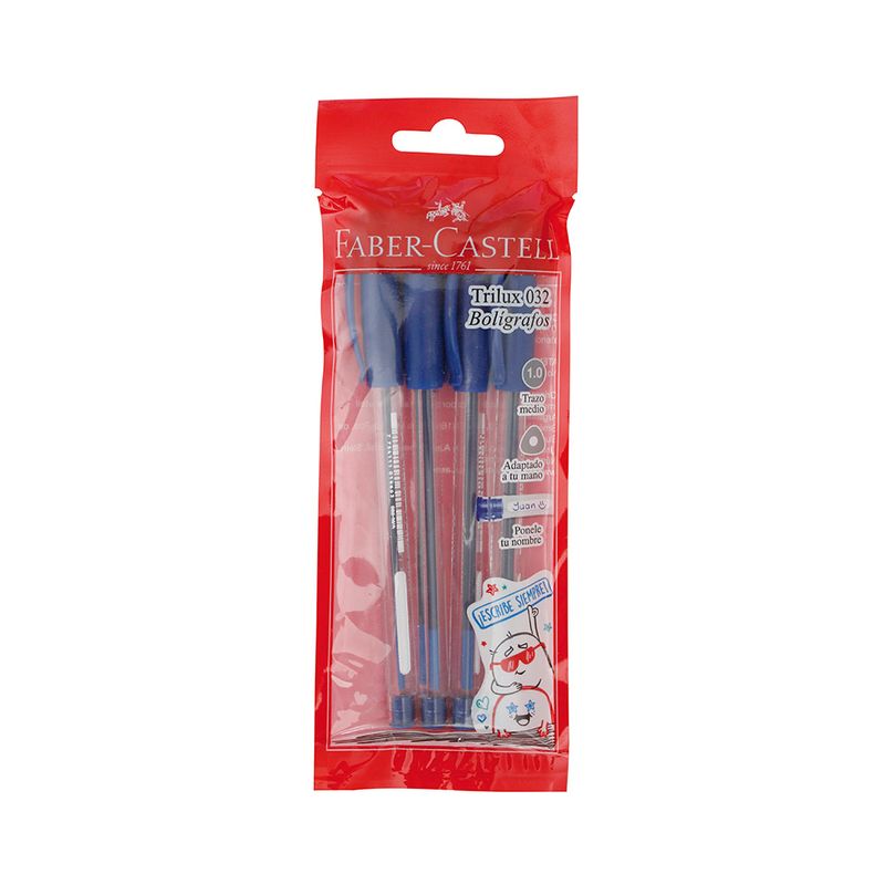 Boligrafo-Azul-Faber-Castell-4-Unidades-1-34657