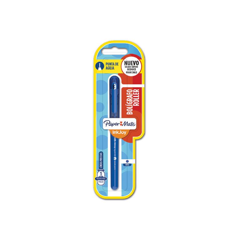 Boligrafo-Roller-Paper-Mate-Inkjoy-Azul-1-838072