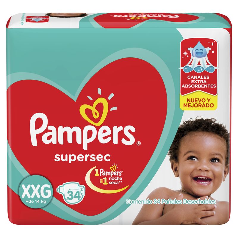 Pañales-Pampers-Supersec-Xxg-34-U-2-253969