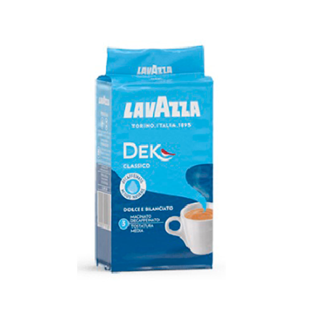Café molido Lavazza Dek Intenso, Descafeinado en paquete (250 g.)