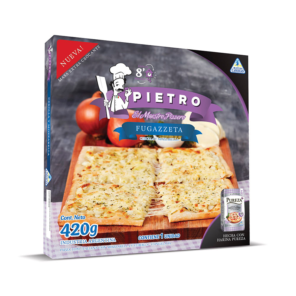 Pizza PIETRO Italiana Muzza y Cebolla 420g - Vea