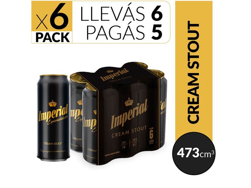 WebApp - Cerveza Negra Imperial Cream Stout Pack x 6 Latas de 473