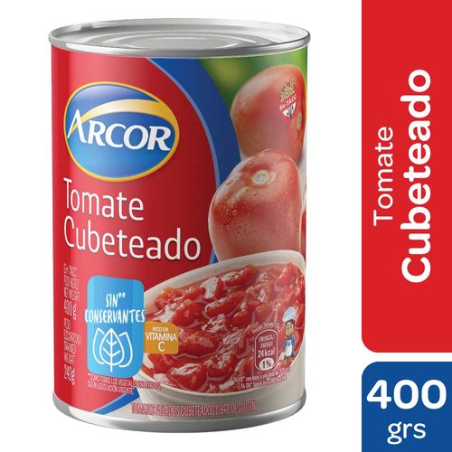 Tomate Perita Cubeteado Arcor 400 Gr