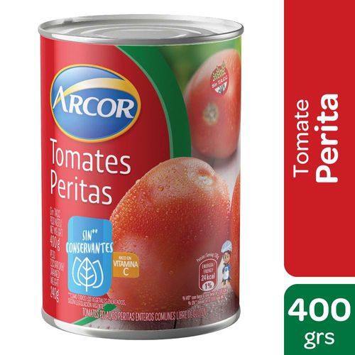 Tomate Perita En Lata Arcor 400 Gr