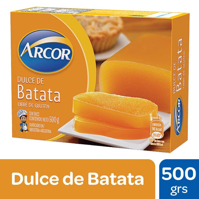 Dulce De Batata Arcor Con Vainilla 500 Gr - Disco