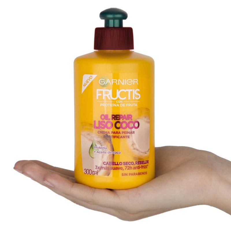 Crema-Para-Peinar-Fructis-Oil-Repair-Liso-Coco-300-Ml-4-254365