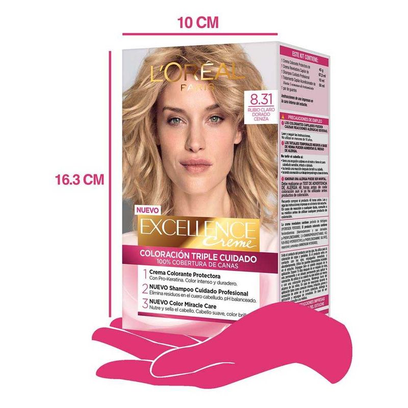 Tintura-Permanente-Excellence-Creme-De-L-Oreal-Paris-831-Rubio-Claro-Dorado-Ceniza-47-Gr-7-28366