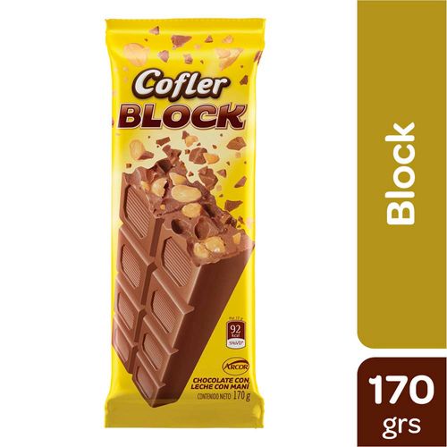 Chocolate Cofler Block Con Maní 170 Gr