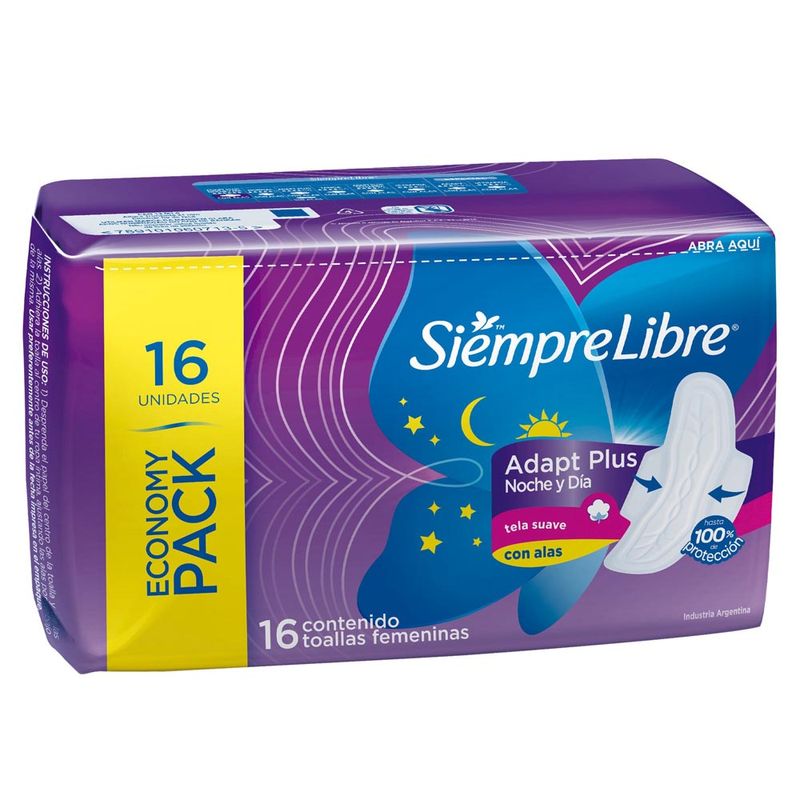 Toallas-Femeninas-Siempre-Libre®-Adapt-Plus-Noche-Y-Dia-Con-Alas-X-16-U-2-44722