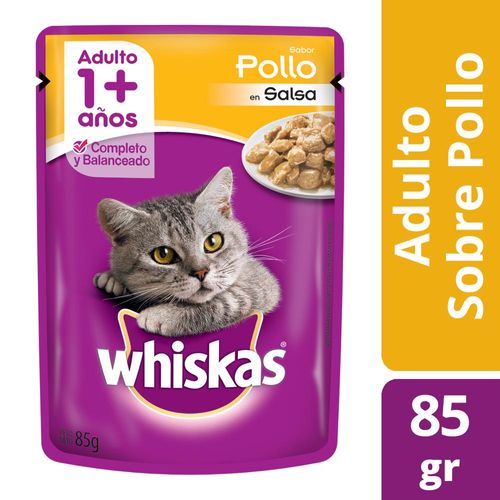 Alimento Para Gatos Whiskas Pasta Pollo 85 Gr