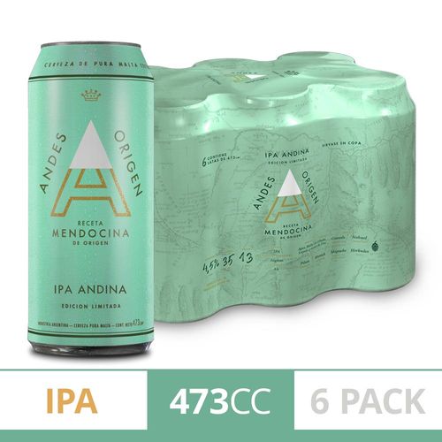 Cerveza Andes Origen Ipa 473cc