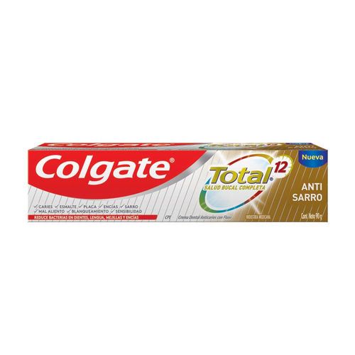 Crema Dental Colgate Total 12 Tartar Control 90 Gr