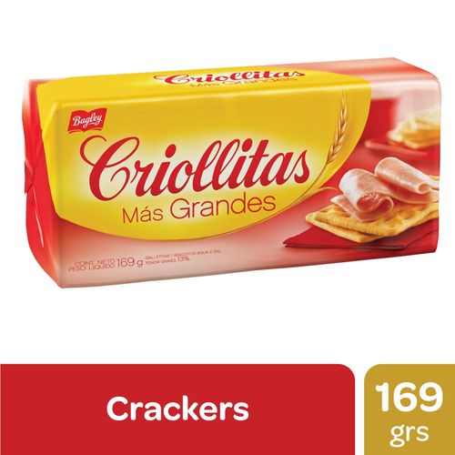 Galletitas De Agua Criollitas Más Grandes 169 Gr