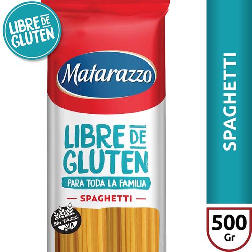 Fideos Spaghetti Libre De Gluten Matarazzo X500 Gr