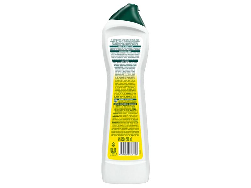 LIMPIADOR CREMA 750GR AROMA LIMON CIF