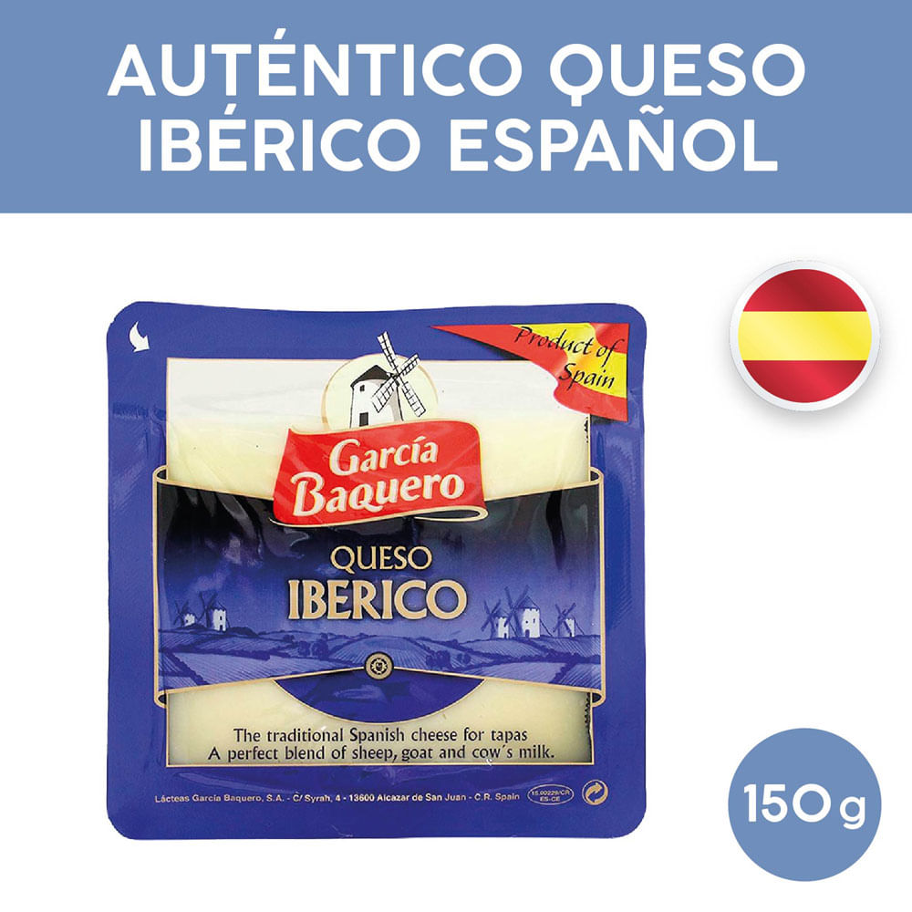 QUESO GARCIA BAQUERO IBÉRICO SEMICURADO 150 GR - Vea