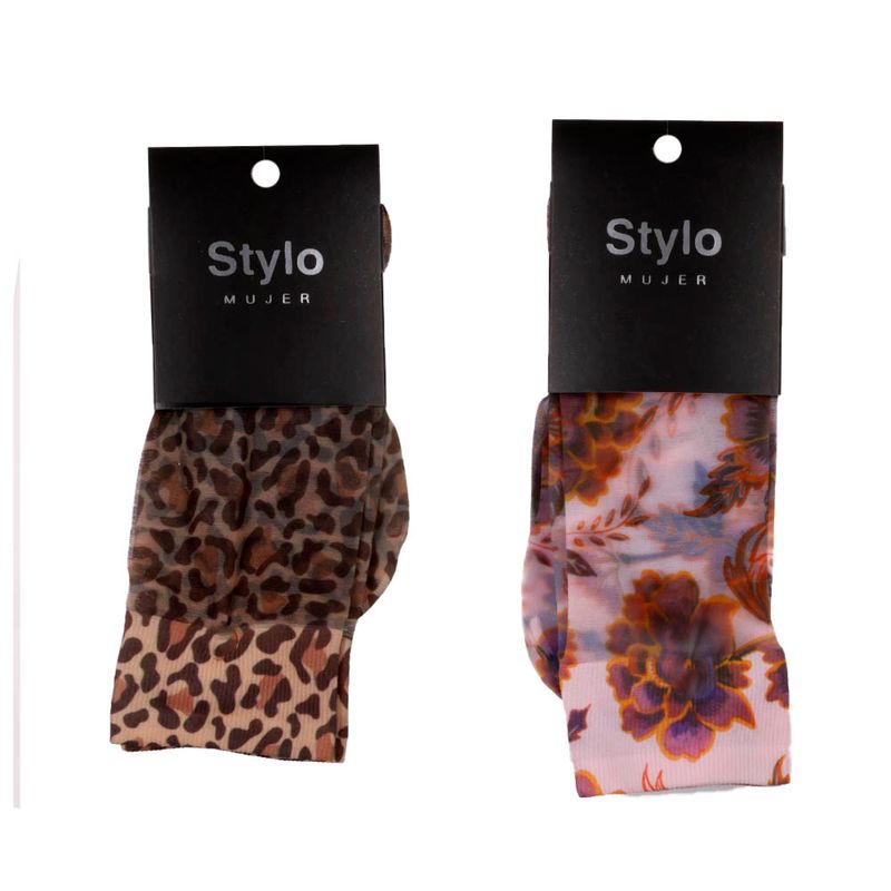Media-Stylo-Dama-Nylon-T-u-X-1-Par-estampada-1-425405