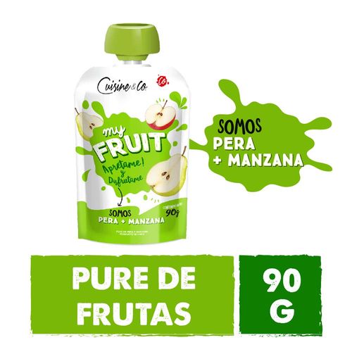 Pulpa De Fruta Manzana Y Pera Cuisine & Co X 90 Gr