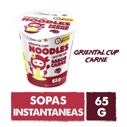 Sopa Instantánea Sabor Carne 65 Gr Cuisine & Co