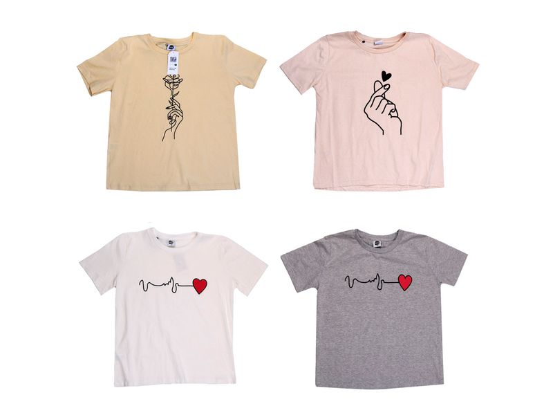 Remeras de mujer estampadas clearance