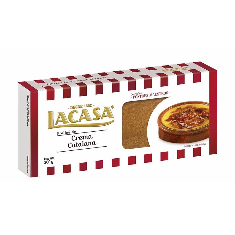 TURRÓN LACASA PRALINE DE CREMA CATALANA X 200 GR. - Vea