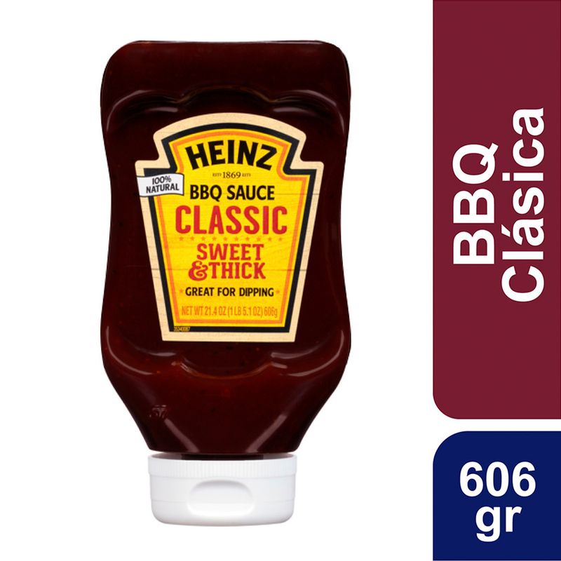 Salsa BBQ HEINZ Classic Sweet & Thick 606gr - Disco