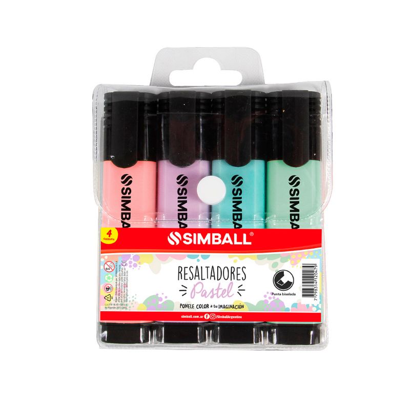 Resaltador-Pastel-Estuche-Pvc-X4-Simball-1-856288