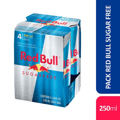 Bebida Red Bull Sugar Free 250 Cc