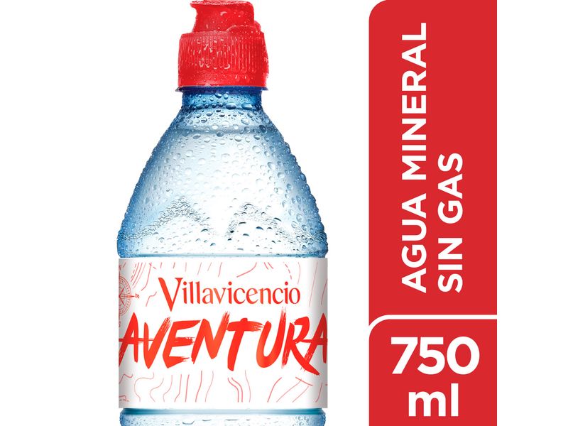 AGUA MINERAL VILLAVICENCIO SIN GAS BOTELLA X 500 CC.