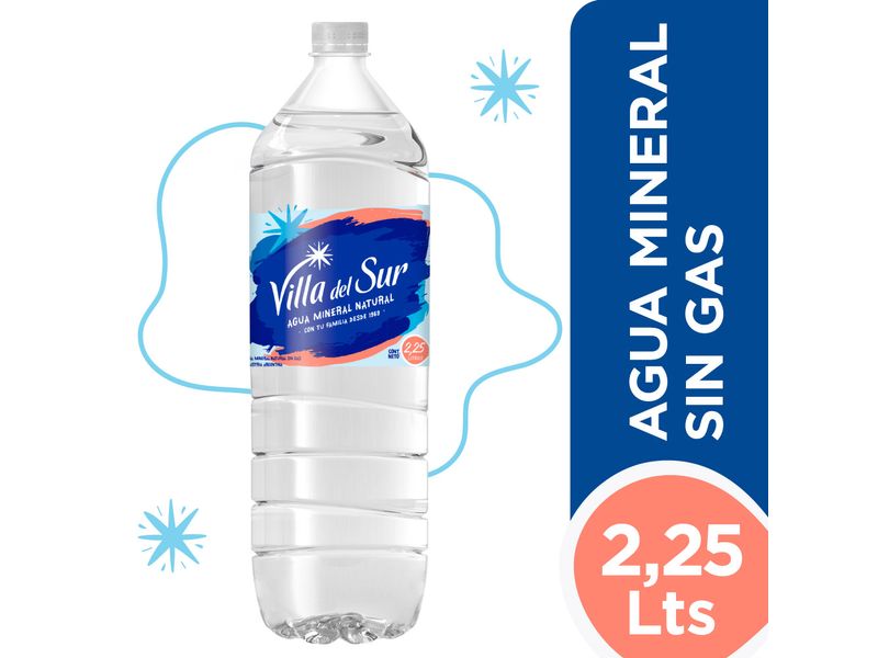 Agua mineral sin gas Villa del Sur 2.25 l. - Carrefour
