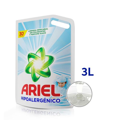 Jabón Líquido Ariel Hipoalergénico 3 L