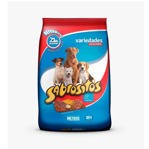 Alimento Para Perros Sabrositos Adultos 15 Kg