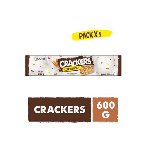 Crackers Con Salvado Cuisine & Co X 5 Ud