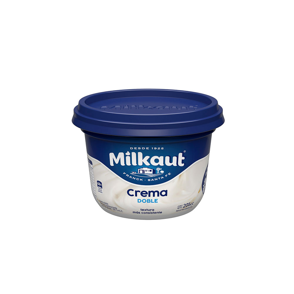 Crema de leche doble Milkaut x 205 gr Jumbo