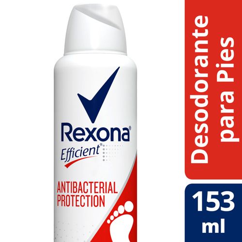 Desodorante Para Pies Rexona Efficient Antibacterial En Aerosol 153 Ml