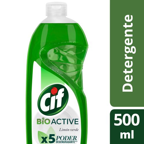 Detergente Cif Desengente Limon Verde Bot 500ml