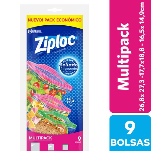 Bolsas Herméticas Ziploc Multipack 9un