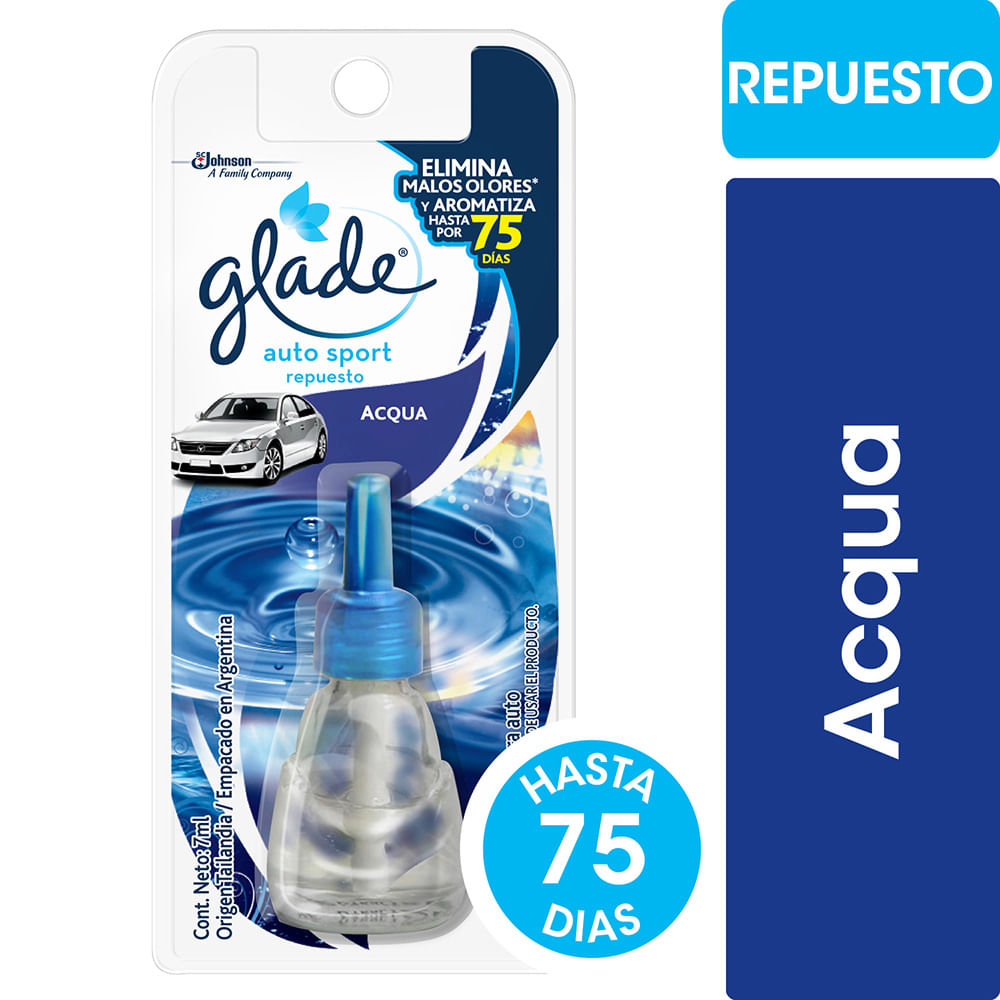 Repuesto de Ambientador en Gel para Carro Acqua Glade 16 g - Los Precios