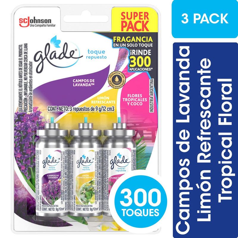 Aromatizante-Glade-Toque-Repuesto-3-Unidades-27-Gr-Mix-De-Fragancias-1-46633