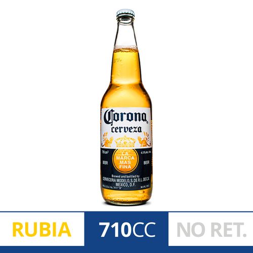 Cerveza Corona Rubia 710cc
