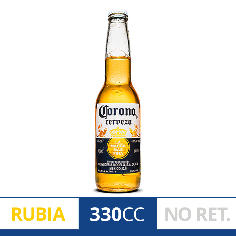 cerveza CORONA Rubia 330cc - Vea