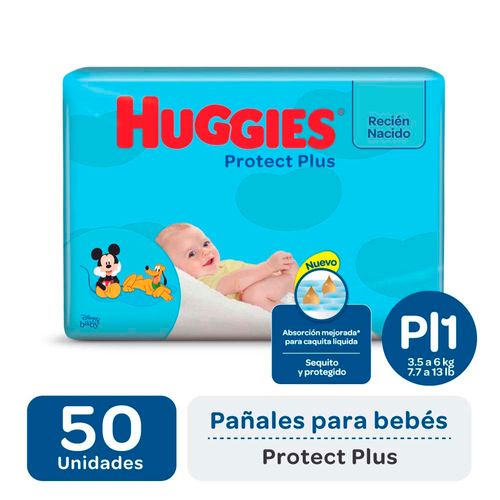 Pañal Huggies Protect Plus P X50un