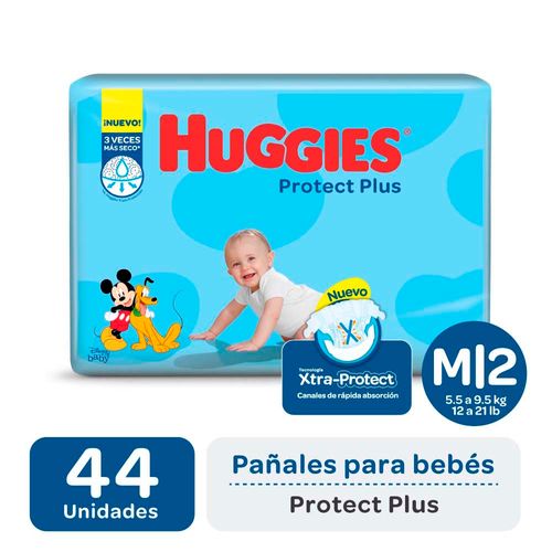 Pañal Huggies Protect Plus M X44un