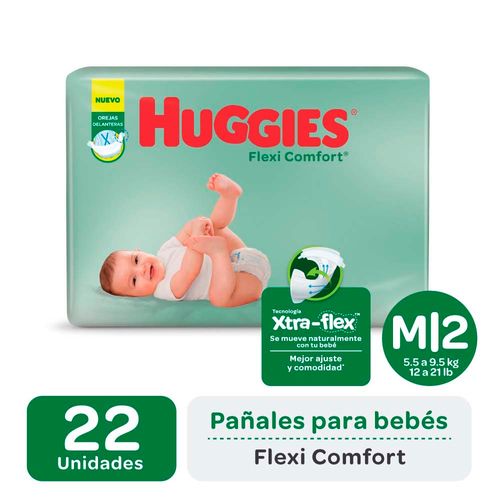 Pañal Huggies Flexi Comfort M X22un