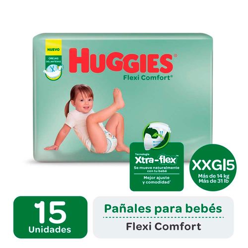 Pañal Huggies Flexi Comfort Xxg X15un